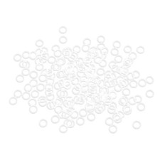 200pcs White Silicone Rubber