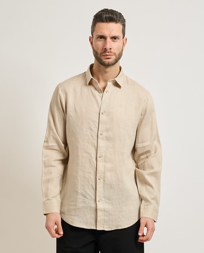 Camicia lino armani - lino,