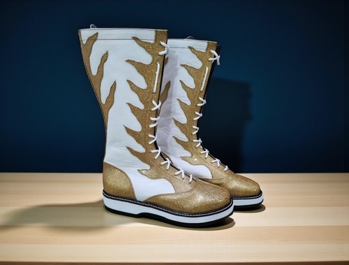 Scarpe wrestling pelle - da, in
