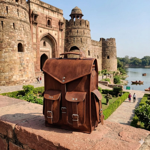 Zaino borsa pelle capra - borsa,
