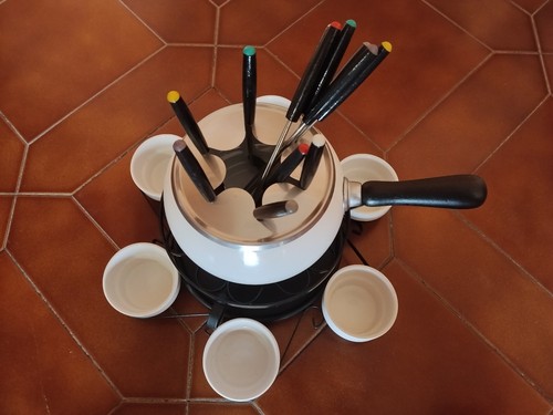 Set fonduta ceramica metallo - set, ceramica/metallo