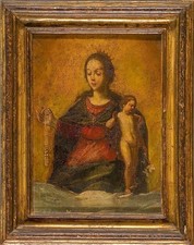 Quadro Antico Madonna del
