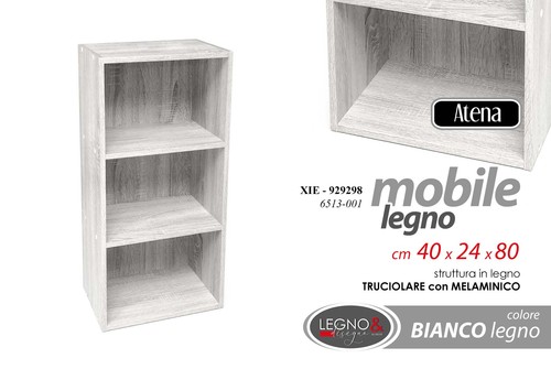Libreria moderna bianca - moderna, legno