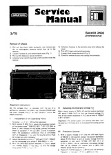 Grundig Satellit 3400 Servicehandbuch
