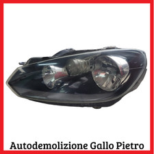 Faro anteriore SX sinistro nero VW golf 6 mk6 vi 2008 2009 2012 5k1 1.6 2.0 tdi