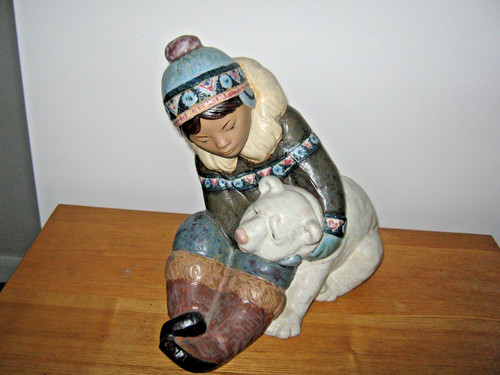 Large lladro gres - lladro, eskimo