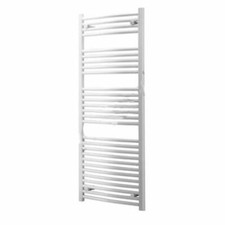 TERMOARREDO LAZZARINI MODELLO SANREMO CURVO 1420x500 INTERASSE 45 BIANCO