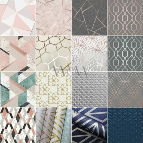 Carta parati geometrica - da,