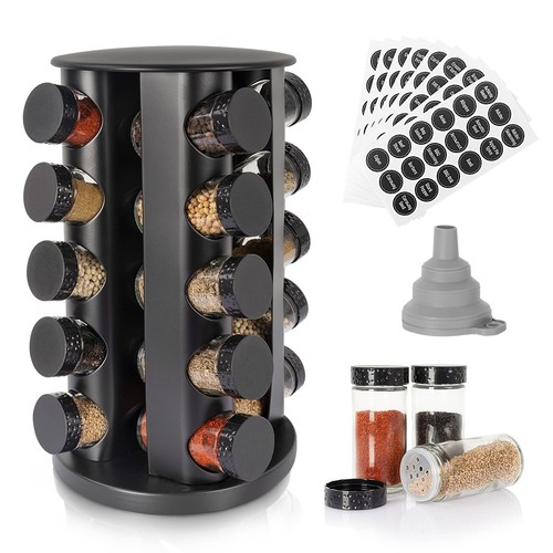 Black countertop rotating - black,