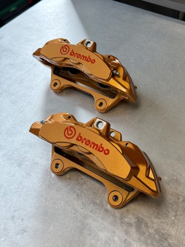 New gold front brembo brake - gold,