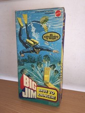 Mattel Big Jim DIVE TO DANGER Set #9915 in Box , 1976 Mancano piccoli pezzi