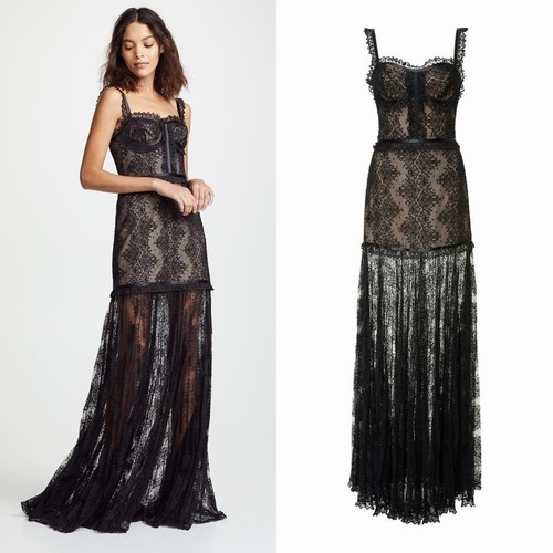 Alexis kieran abito maxi pizzo - alexis,