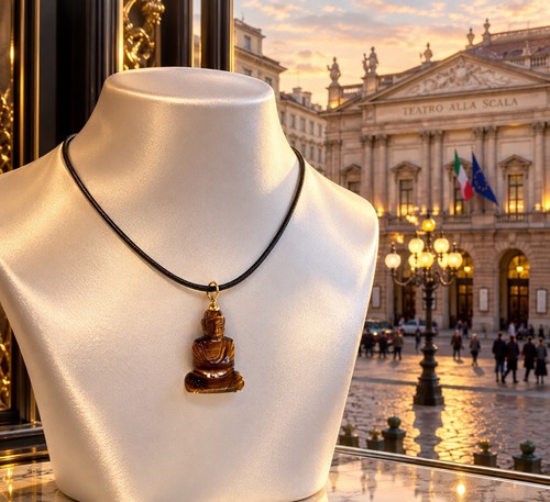 Collana ciondolo buddha - collana,