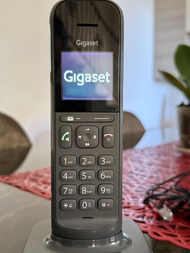 Telefono cordless grigio - telefono,