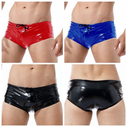 Bikini uomo wetlook pvc pelle - wetlook,