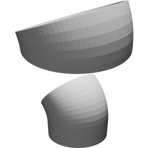Gomito gradi per - 90, tubo
