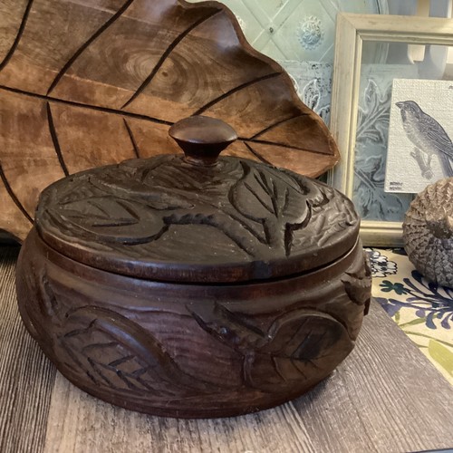 Scatola legno con coperchio - in,