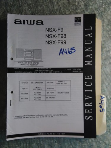 Aiwa nsx f98 f99 - nsx-f9, di