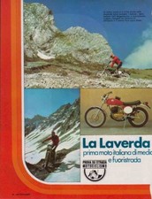 PUBBLICITA'  ADVERTISING-MOTO LAVERDA CHOTT 250 1974-MOTOITALIANE ENDURO EPOCA