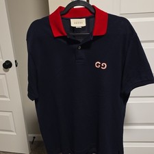 Polo Gucci uomo blu navy