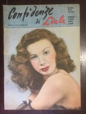 Rivista CONFIDENZE DI LIALA n 40/1947 ADRIENNE BAYAN ill. Brunetta Leone Torchio