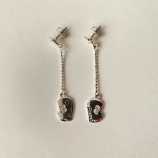 Orecchini GUESS donna in acciaio con strass COME NUOVI