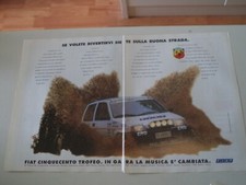 advertising Pubblicità 1993 FIAT 500 CINQUECENTO TROFEO ABARTH
