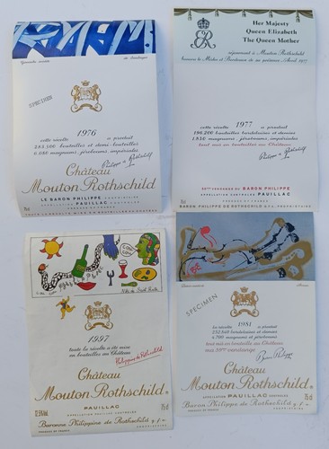 Lot étiquettes vin château - Étiquettes,