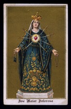 antico santino cromo-holy card