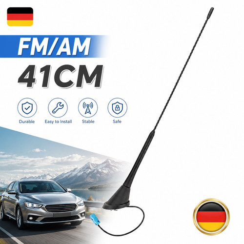Antenna autoradio nera