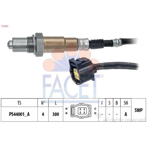 Sonda lambda facet 8202 - sonda, 10.8202