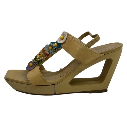 Sandali fendi fiori pelle - sandali,