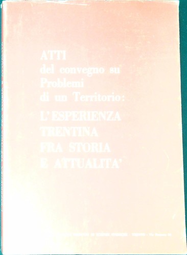Atti del convegno - , problemi