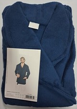 Giacca da Camera/Vestaglia Uomo Pile Sciallata Manica Lunga Cintura Classica 