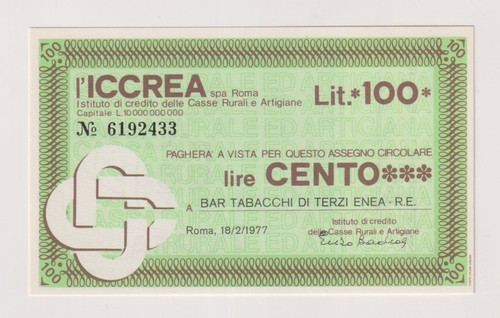 Miniassegni 77 bar - miniassegni,
