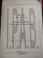 Manuale IPAB Concorsi Pubblici – 1994 – Libro Vintage Formazione e Studio