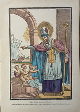 Stampa Saint Nicolas (San Nicola ) patrono di Lorena stampa Epinal