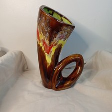 Vase céramique design signé "Anduze" – Pièce unique artisanale – Vintage