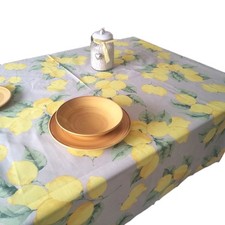 Tovaglia puro cotone 100%  4-6-12 posti QUADRATA e RETTANGOLARE Stampa Limoni
