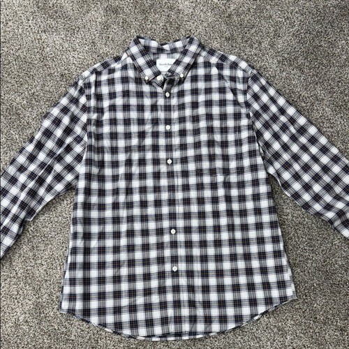 Camicia quadri bianca nera - a,