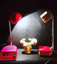 2 Lampade Telescopiche Anni 70 Da Tavolo