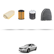 HOFFCAR Kit tagliando - 4 filtri per Mercedes E Coupe - Cabrio (A207,C207) 220 C