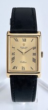 Rolex GENÈVE Cellini Swiss 4105 Gents oro 18 carati orologio vintage anni '70 revisionato