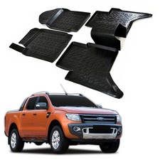3D Tappeti Tappetini Auto In Gomma Su Misura Per Ford Ranger T6/T7 Dal 2012