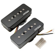 Wilkinson Black P90 Ceramica Single Coil Neck Bridge Pickup Set per Chitarra SG LP