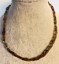 Collana Pietra Quarzo Fumè Gioiello 1à Scelta Cat. A+