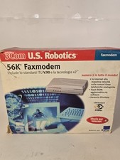 VINTAGE 3com US ROBOTICS 56K Faxmodem V90 tecnol.x2 Buone Condizioni UNTESTED