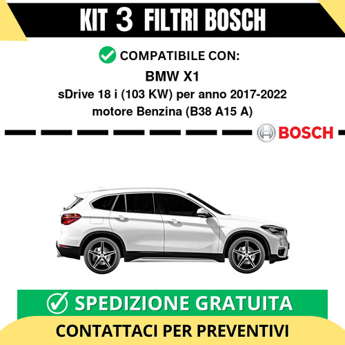 Kit bosch filtri tagliando - kit,