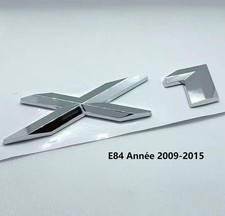 Logo X1 coffre Emblème x Série BMWx1 logo Autocollant Chrome