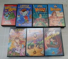 VHS Stardust Hercules 20.00 Leghe Pinocchio Pocahontas Bella Addormentata Carton